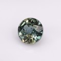 Natural Sapphire Certified 1.29 Carats Bluish Green to Yellow Round 6x6 mm Loose Gemstone - Image 6