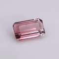 Natural Tourmaline 2.42 Carats Champagne Pink Emerald 10x7 mm Loose Gemstone - Image 3