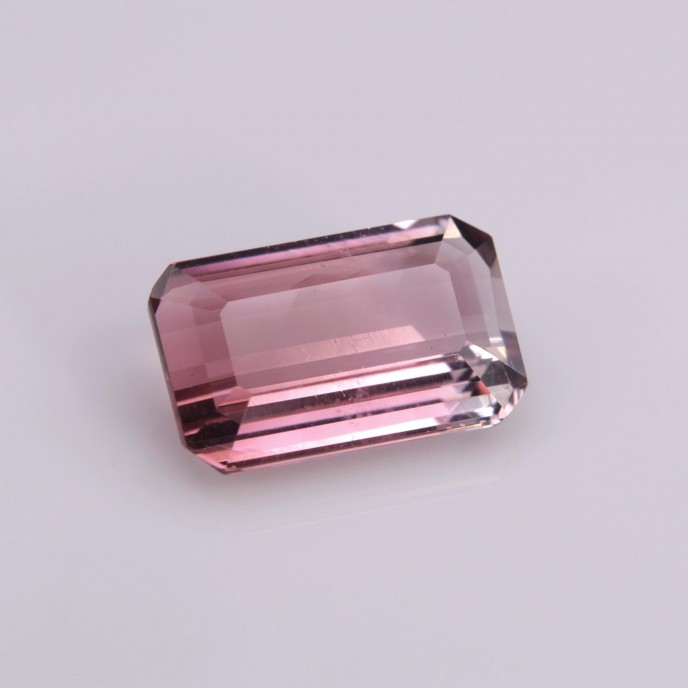 Natural Tourmaline 2.42 Carats Champagne Pink Emerald 10x7 mm Loose Gemstone - Image 3