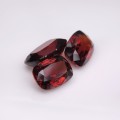 Natural Hessonite Garnet Set 31.37 Carats Cinnamon Red Cushion 17x12 mm Loose Gemstone - Image 4