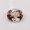 Natural Beryl 5.34 Carats Orange Pink Oval 13x11 mm Loose Gemstone - Image 1