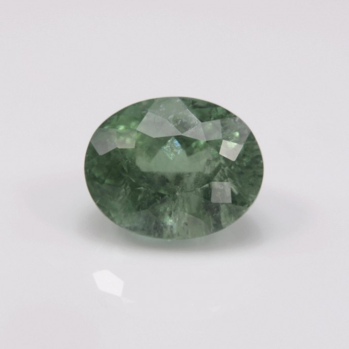 Natural Tourmaline 7.89 Carats Green Oval 13x10 mm Loose Gemstone - Image 1