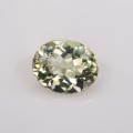 Natural Amblygonite 1.05 Carats Yellowish Green Oval 7x6 mm Loose Gemstone - Image 1
