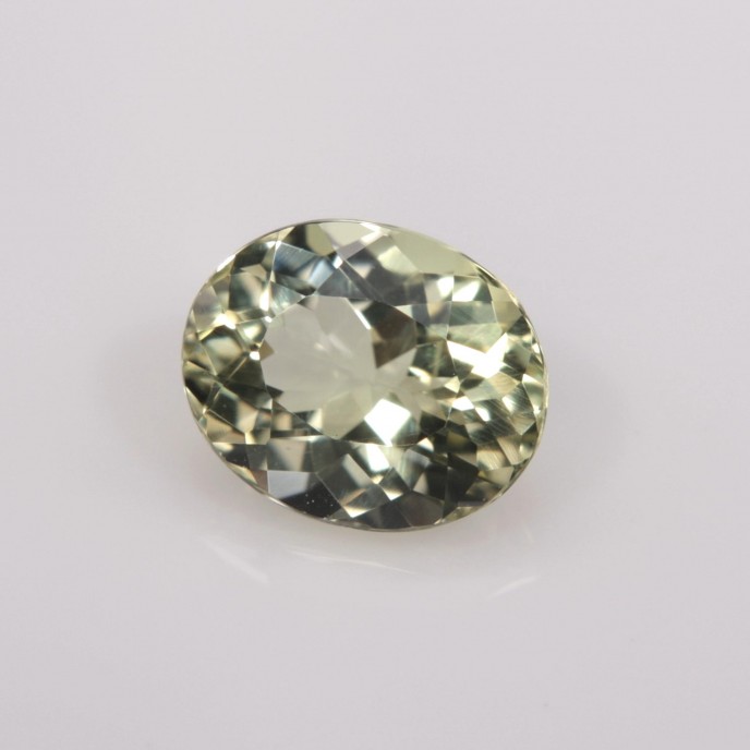 Natural Amblygonite 1.05 Carats Yellowish Green Oval 7x6 mm Loose Gemstone - Image 2