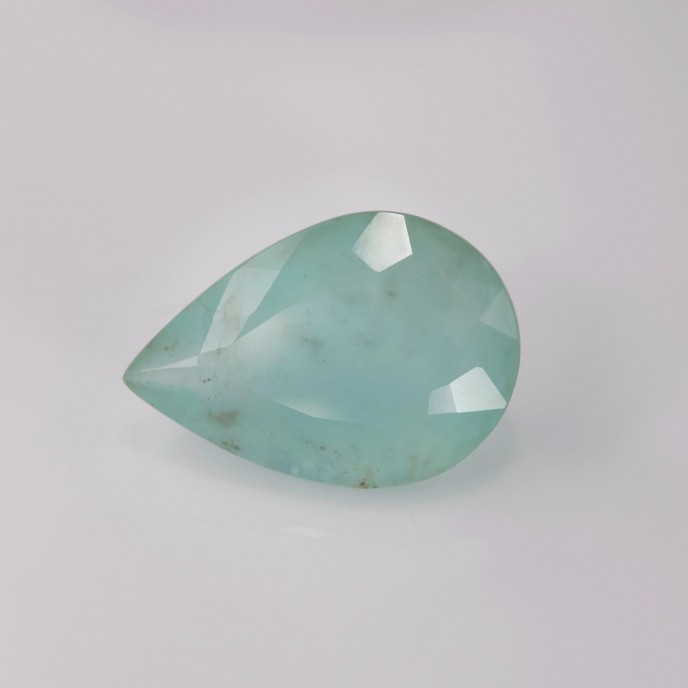 Natural Peru Opal 11.03 Carats Paraiba Blue Green Pear 21x15 mm Loose Gemstone - Image 1