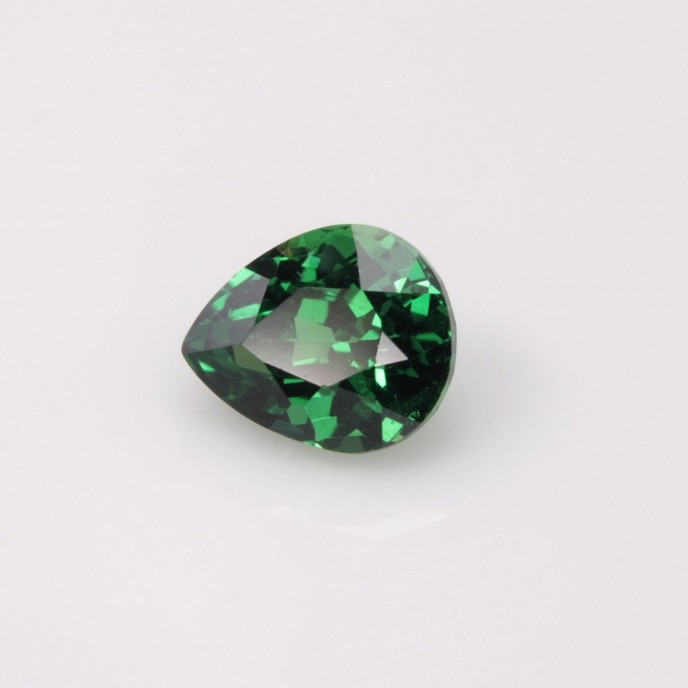 Natural Tsavorite Garnet 0.38 Carats Chrome Green Pear 5x4 mm Loose Gemstone - Image 3
