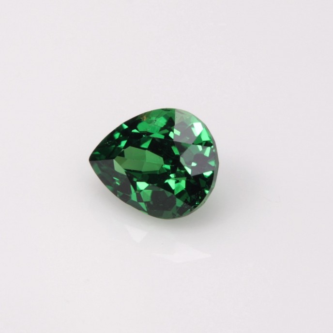 Natural Tsavorite Garnet 0.38 Carats Chrome Green Pear 5x4 mm Loose Gemstone - Image 2