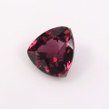 Natural Rhodolite Garnet 3.13 Carats Purplish Red Trilliant  9x9 mm Loose Gemstone - Image 3