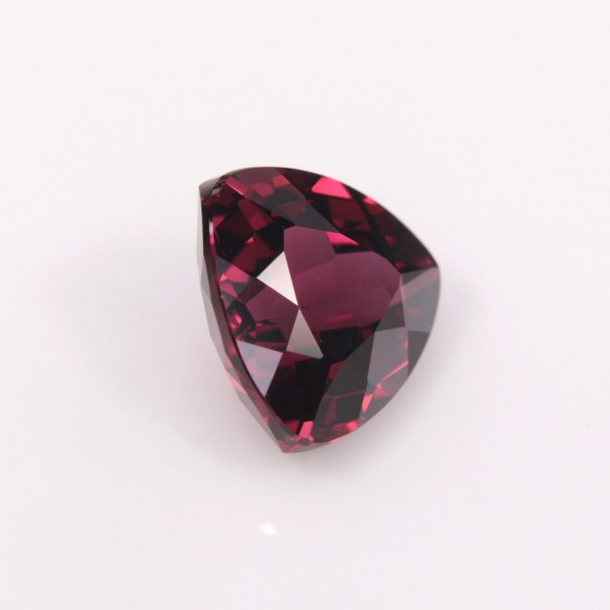 Natural Rhodolite Garnet 3.13 Carats Purplish Red Trilliant  9x9 mm Loose Gemstone - Image 5