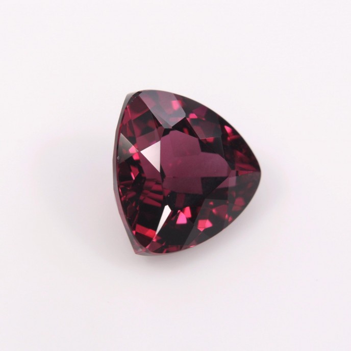 Natural Rhodolite Garnet 3.13 Carats Purplish Red Trilliant  9x9 mm Loose Gemstone - Image 6