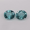 Natural Apatite Pair 3.93 Carats Paraiba Blue Green Oval 8x7 mm Loose Gemstone - Image 5