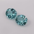 Natural Apatite Pair 3.93 Carats Paraiba Blue Green Oval 8x7 mm Loose Gemstone - Image 3