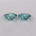 Natural Apatite Pair 3.93 Carats Paraiba Blue Green Oval 8x7 mm Loose Gemstone - Image 4