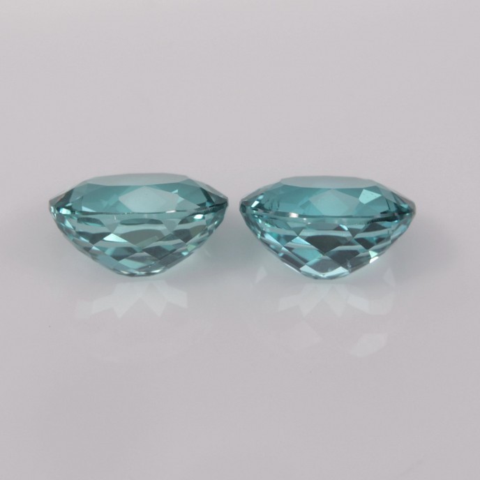 Natural Apatite Pair 3.93 Carats Paraiba Blue Green Oval 8x7 mm Loose Gemstone - Image 4