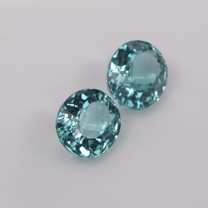 Natural Apatite Pair 3.93 Carats Paraiba Blue Green Oval 8x7 mm Loose Gemstone - Image 6