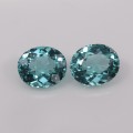Natural Apatite Pair 3.93 Carats Paraiba Blue Green Oval 8x7 mm Loose Gemstone - Image 7