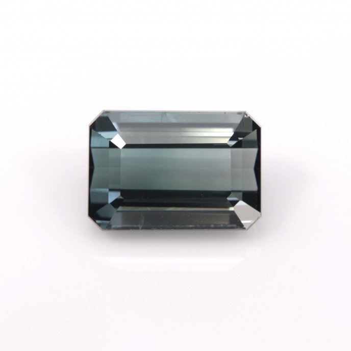 Natural Tourmaline 3.57 Carats Ash Blue Emerald 10x7 mm Loose Gemstone - Image 7