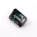 Natural Tourmaline 3.57 Carats Ash Blue Emerald 10x7 mm Loose Gemstone - Image 3