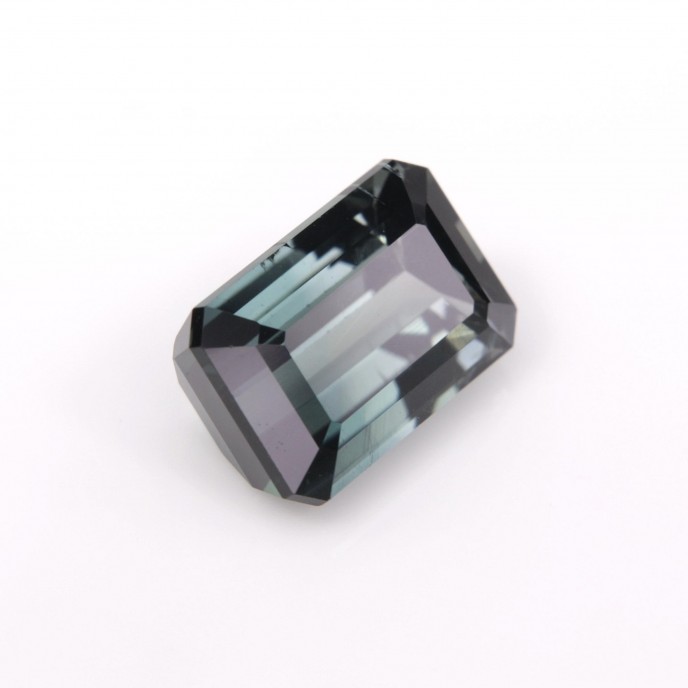 Natural Tourmaline 3.57 Carats Ash Blue Emerald 10x7 mm Loose Gemstone - Image 5