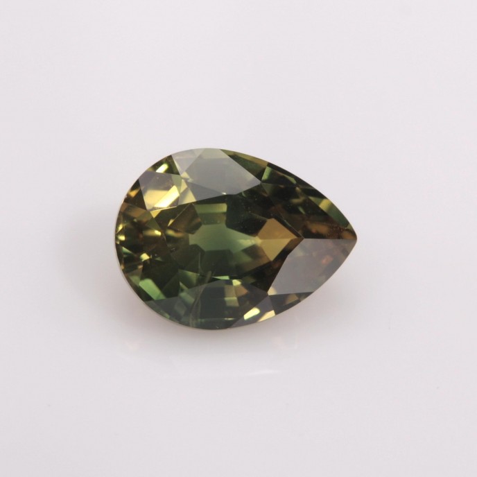 Natural Sapphire 1.33 Carats Green Yellow Pear 7x6 mm Loose Gemstone - Image 7