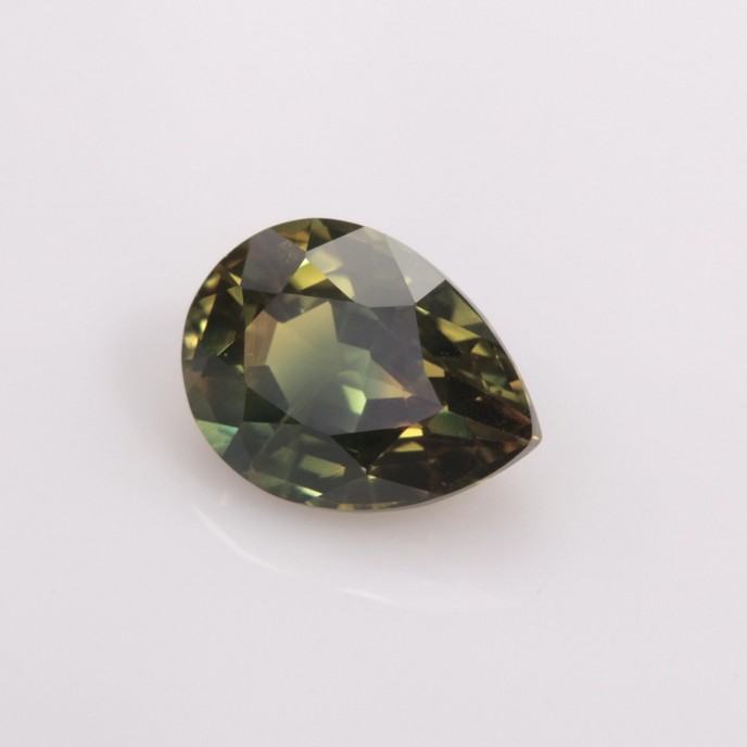 Natural Sapphire 1.33 Carats Green Yellow Pear 7x6 mm Loose Gemstone - Image 6
