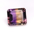 Natural Ametrine 35.61 Carats Purple To Golden Yellow Emerald 21x19 mm Loose Gemstone - Image 7