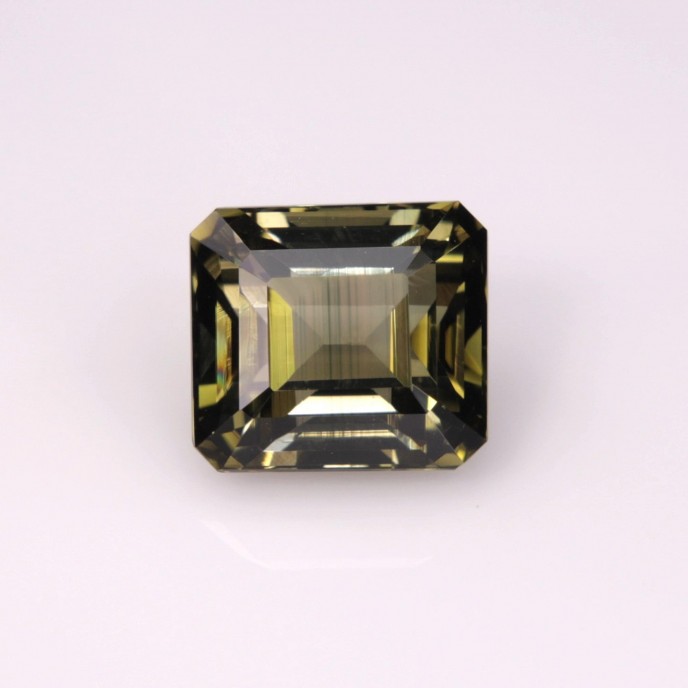 Natural Tourmaline 2 Carats Honey Gold to Green Emerald 7x6 mm Loose Gemstone - Image 1