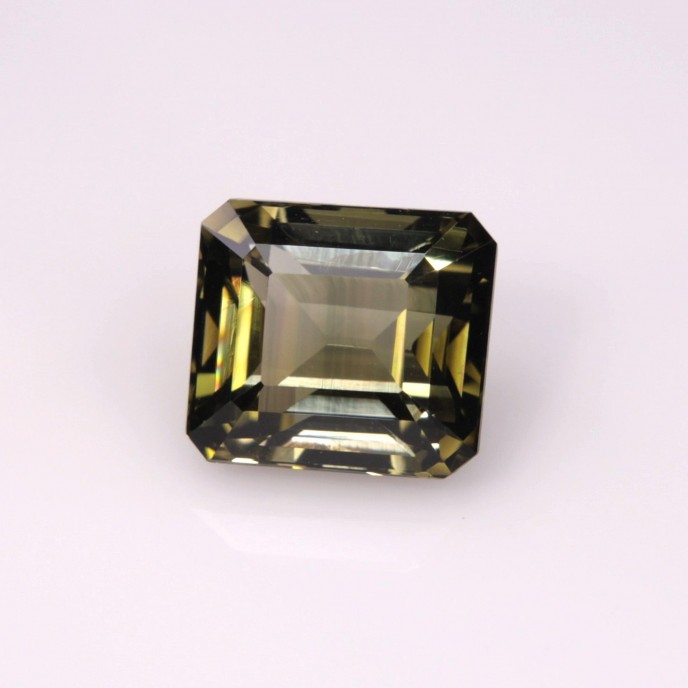 Natural Tourmaline 2 Carats Honey Gold to Green Emerald 7x6 mm Loose Gemstone - Image 2
