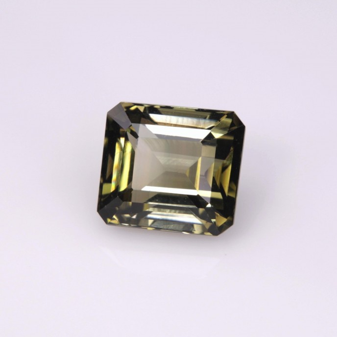 Natural Tourmaline 2 Carats Honey Gold to Green Emerald 7x6 mm Loose Gemstone - Image 1