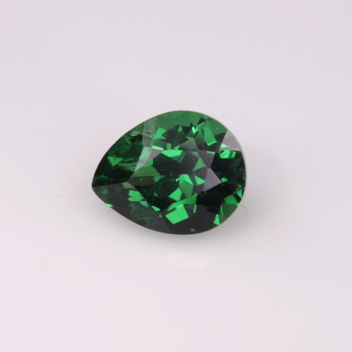 Natural Tsavorite Garnet 0.61 Carats Chrome Green Pear 6x5 mm Loose Gemstone - Image 2