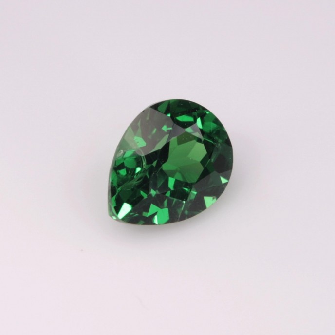 Natural Tsavorite Garnet 0.61 Carats Chrome Green Pear 6x5 mm Loose Gemstone - Image 5