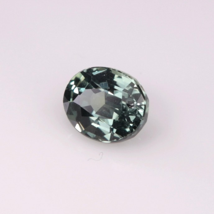 Natural Sapphire 0.57 Carats Ash Green Oval 5x4 mm Loose Gemstone - Image 3