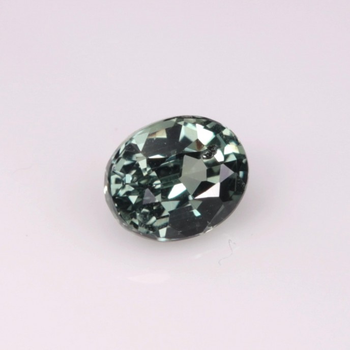 Natural Sapphire 0.57 Carats Ash Green Oval 5x4 mm Loose Gemstone - Image 5