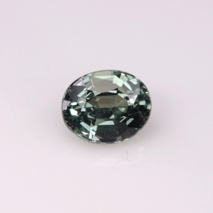 Natural Sapphire 0.57 Carats Ash Green Oval 5x4 mm Loose Gemstone - Image 6