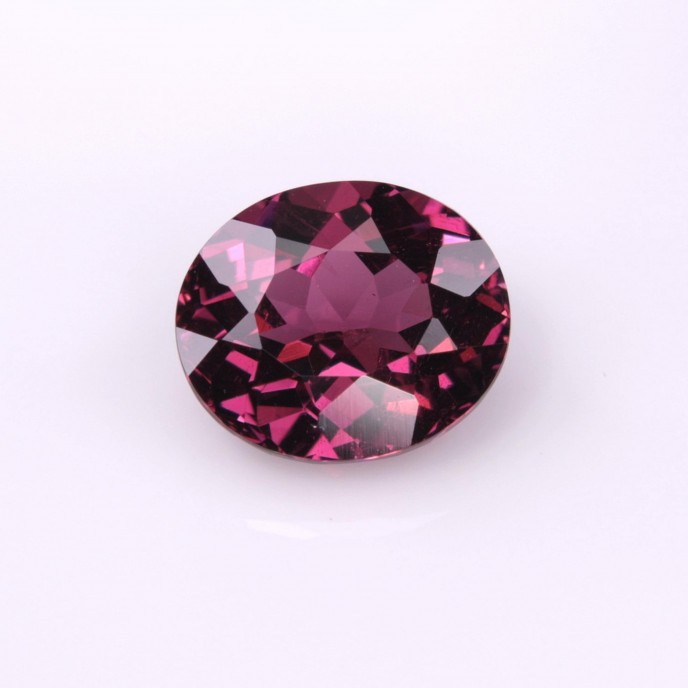 Natural Rhodolite Garnet 2.33 Carats Purplish Pink Oval 8x7 mm Loose Gemstone - Image 2