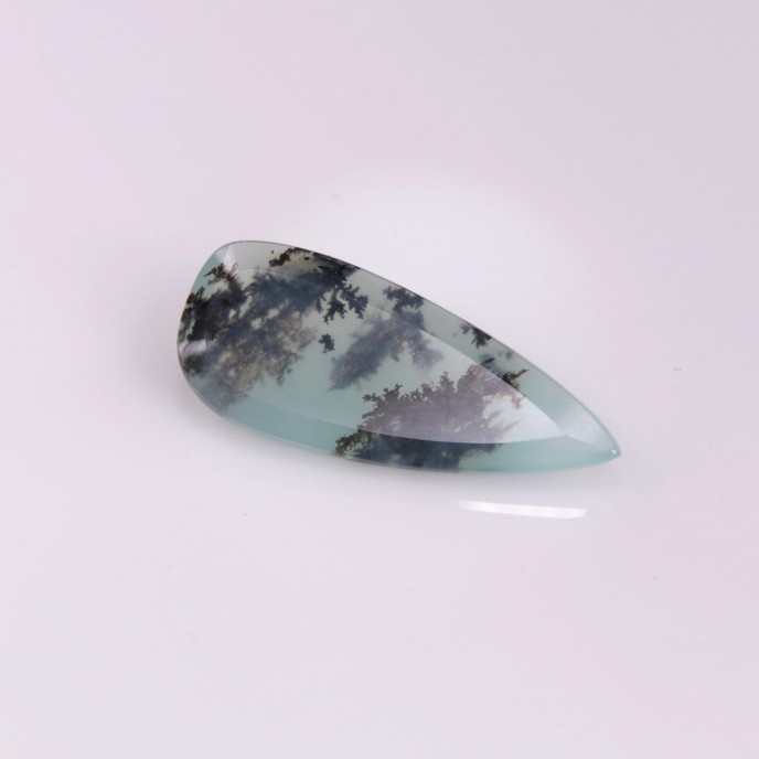 Natural Peru Opal 3.51 Carats Aqua Blue Green Fancy  21x9 mm Loose Gemstone - Image 1