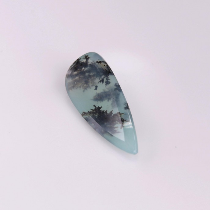 Natural Peru Opal 3.51 Carats Aqua Blue Green Fancy  21x9 mm Loose Gemstone - Image 2