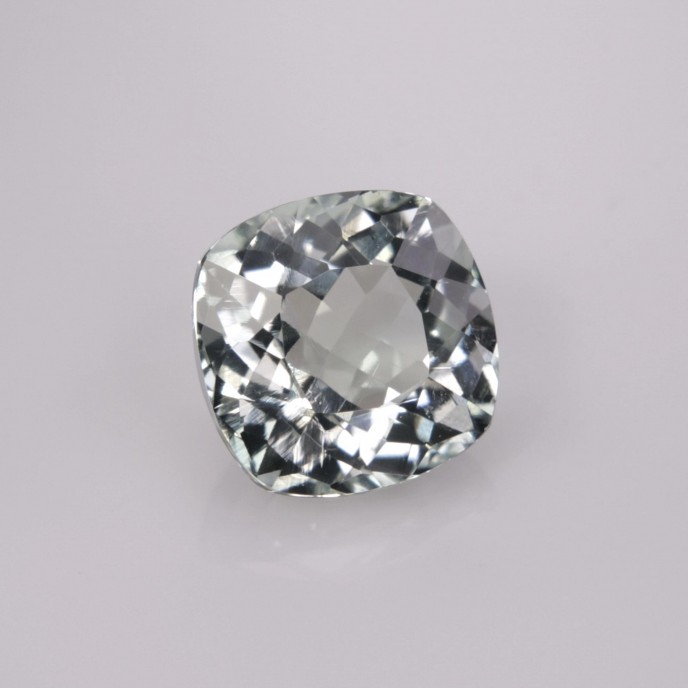 Natural Tourmaline 1.44 Carats Very Light Green Antique Cushion 7x7 mm Loose Gemstone - Image 1