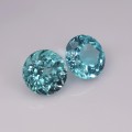 Natural Apatite Pair 3.42 Carats Paraiba Blue Green Round 7x5 mm Loose Gemstone - Image 6