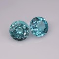 Natural Apatite Pair 3.42 Carats Paraiba Blue Green Round 7x5 mm Loose Gemstone - Image 7