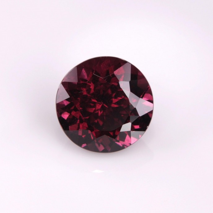 Natural Rhodolite Garnet 4.32 Carats Purplish Red Round 9x9 mm Loose Gemstone - Image 3