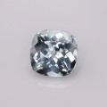 Natural Aquamarine 1.85 Carats Sky Blue Antique Cushion 8x8 mm Loose Gemstone - Image 2