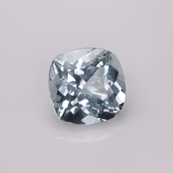 Natural Aquamarine 1.85 Carats Sky Blue Antique Cushion 8x8 mm Loose Gemstone - Image 7