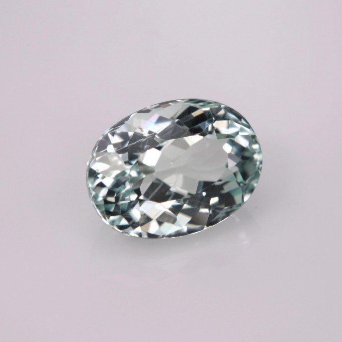 Natural Montebrasite 2.21 Carats Baby Mint Green Oval 9x8 mm Loose Gemstone - Image 1