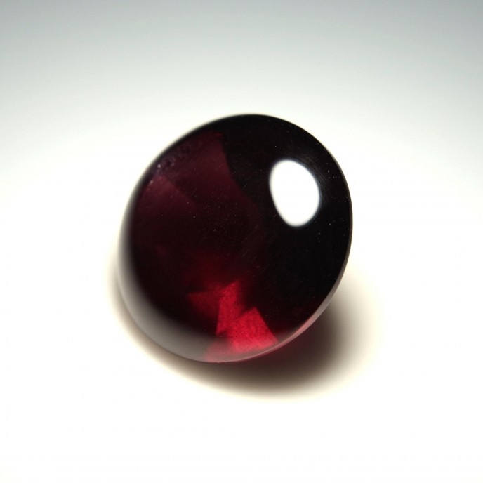 Natural Rhodolite Garnet 17.64 Carats Purplish Red Round Cabochon 16x16 mm Loose Gemstone - Image 4