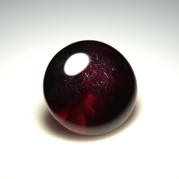 Natural Rhodolite Garnet 17.64 Carats Purplish Red Round Cabochon 16x16 mm Loose Gemstone - Image 7