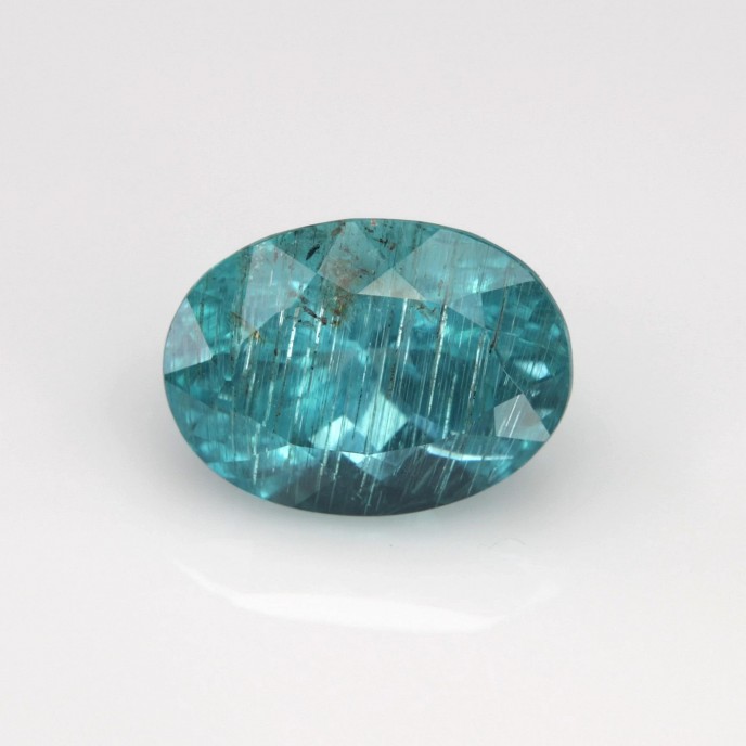 Natural Apatite 2.31 Carats Paraiba Blue Green Oval 9x7 mm Loose Gemstone - Image 1