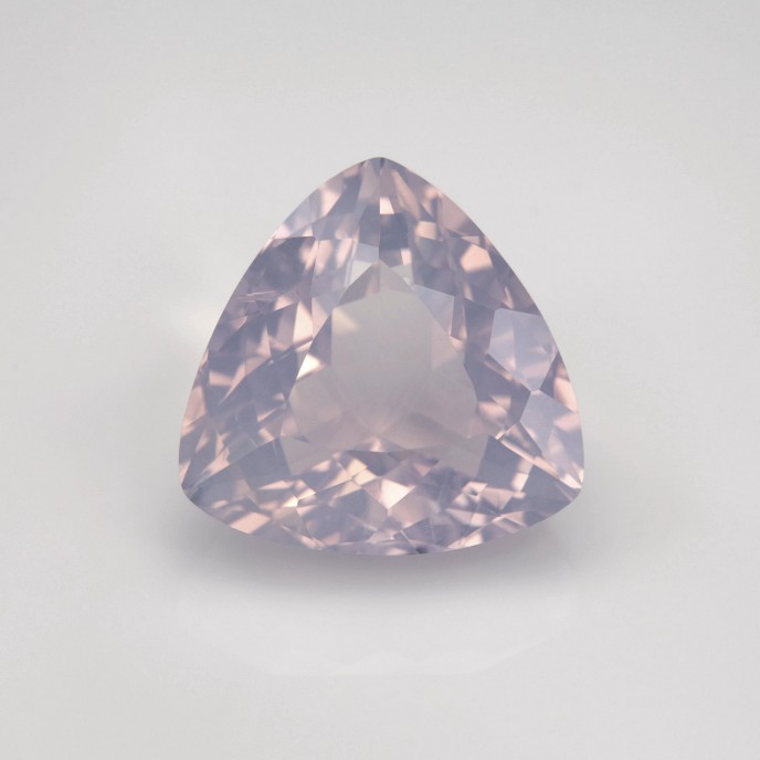 Natural Lavender Quartz 19.43 Carats Lavender Trilliant  18x18 mm Loose Gemstone - Image 7
