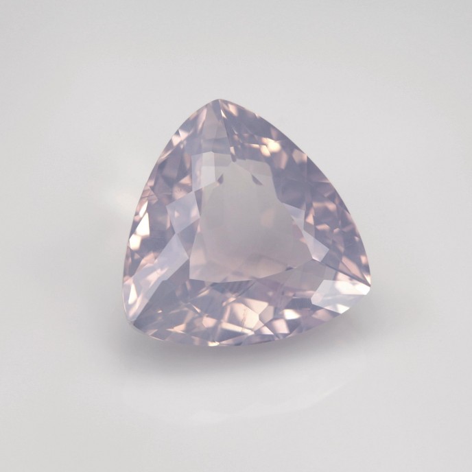 Natural Lavender Quartz 19.43 Carats Lavender Trilliant  18x18 mm Loose Gemstone - Image 6