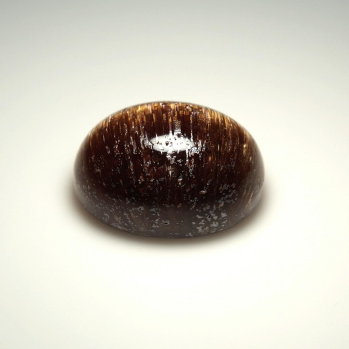 Natural Rutile Quartz Cats Eye 13.73 Carats Golden Brown Oval Cabochon 16x12 mm Loose Gemstone - Image 2
